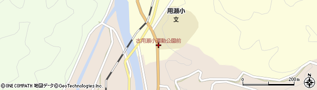 用瀬小学校前周辺の地図