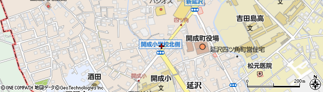 神奈川県足柄上郡開成町延沢周辺の地図