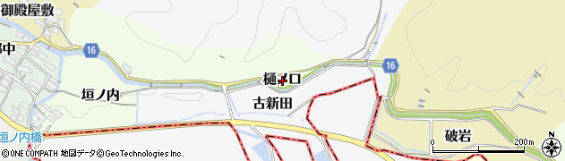 愛知県犬山市樋ノ口周辺の地図