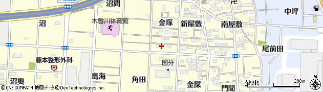 愛知県一宮市木曽川町門間金塚31周辺の地図