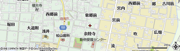 愛知県一宮市浅井町西海戸周辺の地図