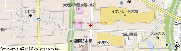 イオン大垣﻿ショッピングセンター周辺の地図