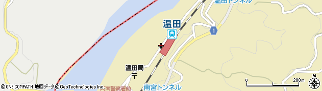 温田駅周辺の地図