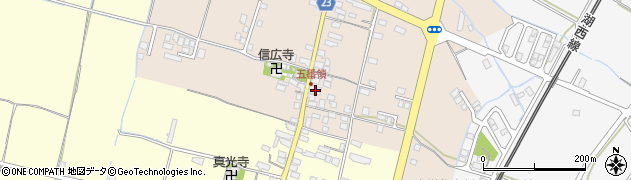 滋賀県高島市安曇川町五番領95周辺の地図