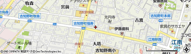 尾関仏具店本店周辺の地図
