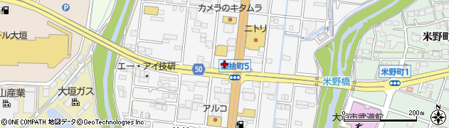 セカンドストリート大垣店周辺の地図