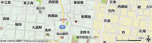 愛知県一宮市浅井町西海戸東郷前32周辺の地図