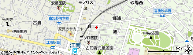 愛知県江南市古知野町瑞穂3周辺の地図