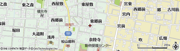 愛知県一宮市浅井町西海戸東郷前14周辺の地図