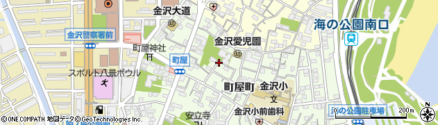 神奈川県横浜市金沢区町屋町周辺の地図