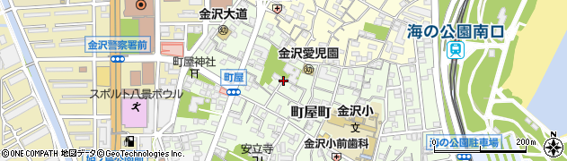 神奈川県横浜市金沢区町屋町周辺の地図