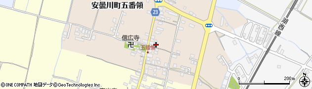 滋賀県高島市安曇川町五番領103周辺の地図