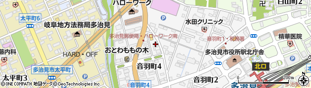 カメラのキタムラ多治見・音羽店周辺の地図