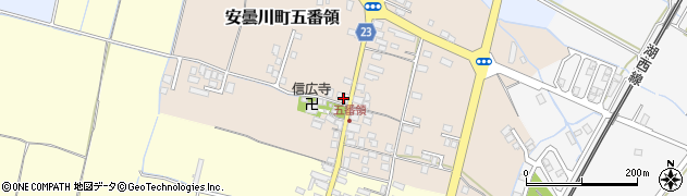 滋賀県高島市安曇川町五番領231周辺の地図