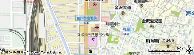 横浜金沢郵便局周辺の地図