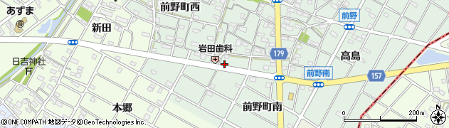 愛知県江南市前野町西299周辺の地図