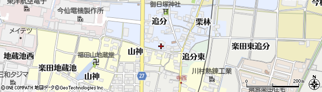 愛知県犬山市追分36周辺の地図