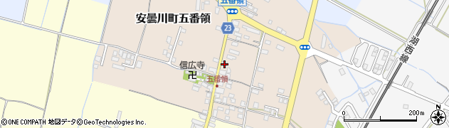 滋賀県高島市安曇川町五番領99周辺の地図