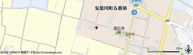 滋賀県高島市安曇川町五番領265周辺の地図