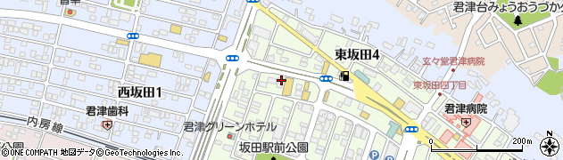 くるまやラーメン 君津坂田店周辺の地図