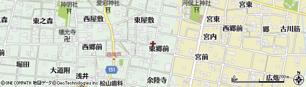 愛知県一宮市浅井町西海戸東屋敷60周辺の地図