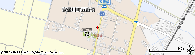滋賀県高島市安曇川町五番領229周辺の地図