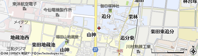 愛知県犬山市追分95周辺の地図