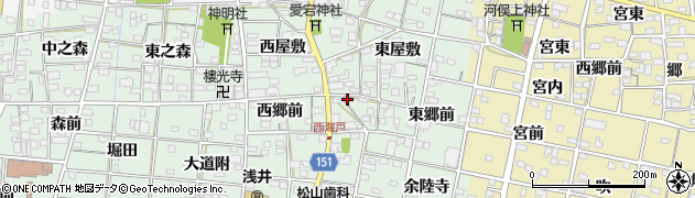 愛知県一宮市浅井町西海戸東郷前304周辺の地図