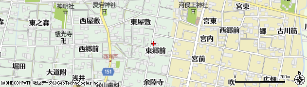 愛知県一宮市浅井町西海戸東郷前7周辺の地図
