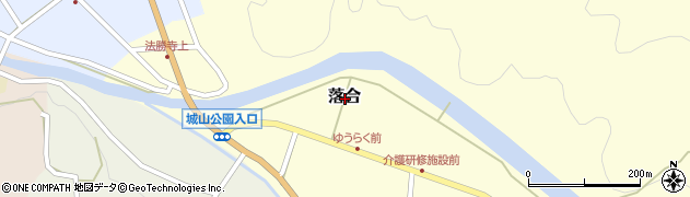 鳥取県西伯郡南部町落合周辺の地図