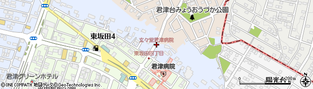 玄々堂君津病院周辺の地図