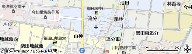 愛知県犬山市追分47周辺の地図