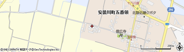 滋賀県高島市安曇川町五番領271周辺の地図