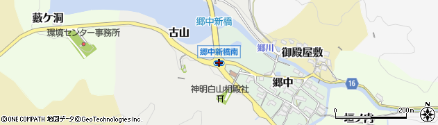 郷中新橋南周辺の地図