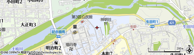 岐阜県多治見市上町周辺の地図