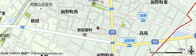 愛知県江南市前野町西272周辺の地図