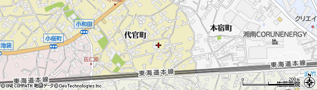 神奈川県茅ヶ崎市代官町周辺の地図
