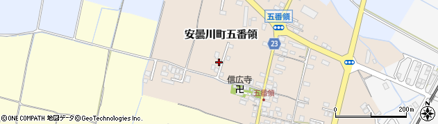 滋賀県高島市安曇川町五番領216周辺の地図