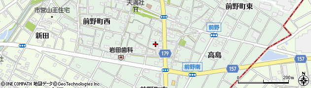 愛知県江南市前野町西267周辺の地図