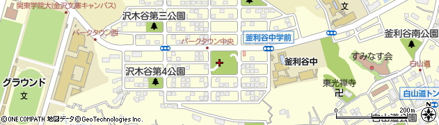沢木谷公園周辺の地図
