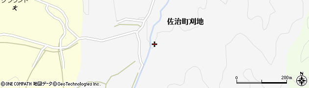 鳥取県鳥取市佐治町刈地207周辺の地図