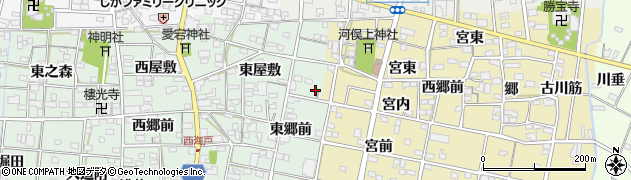 愛知県一宮市浅井町西海戸東屋敷52周辺の地図