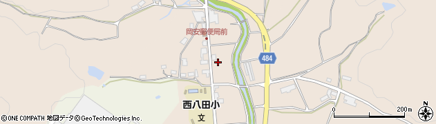 京都府綾部市岡安町（半田）周辺の地図