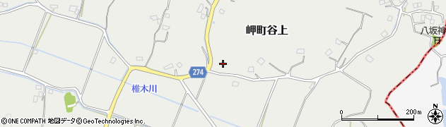 千葉県いすみ市岬町谷上周辺の地図