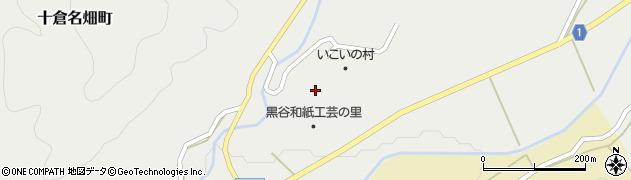 京都府綾部市十倉名畑町（久瀬谷）周辺の地図