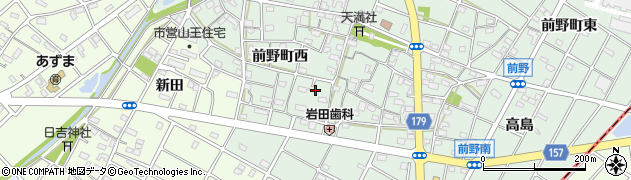 愛知県江南市前野町西204周辺の地図