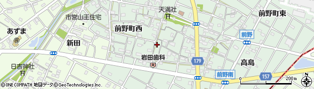 愛知県江南市前野町西286周辺の地図