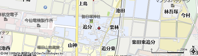 愛知県犬山市追分13周辺の地図