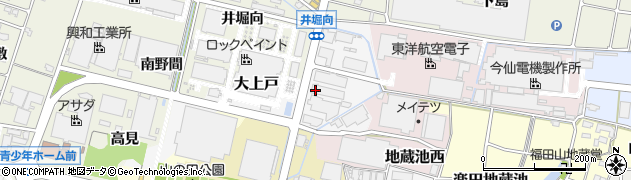 愛知県犬山市大上戸周辺の地図