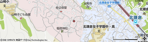 神奈川県鎌倉市台1624周辺の地図